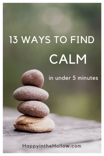 Stacked rocks. 13 Ways to find calm in under 5 minutes.