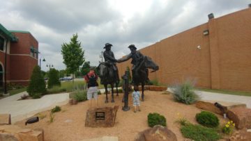 Binding Contract sculpture in Broken Arrow, Oklahoma
