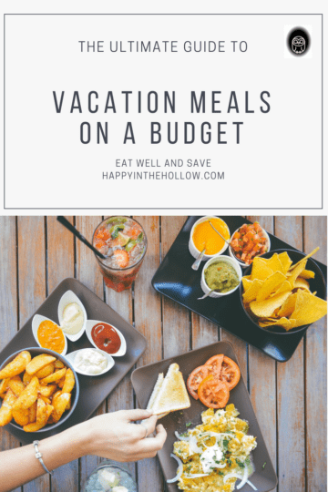 vacation meals on a budget, restaurant table