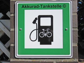 German electric bicycle charging station