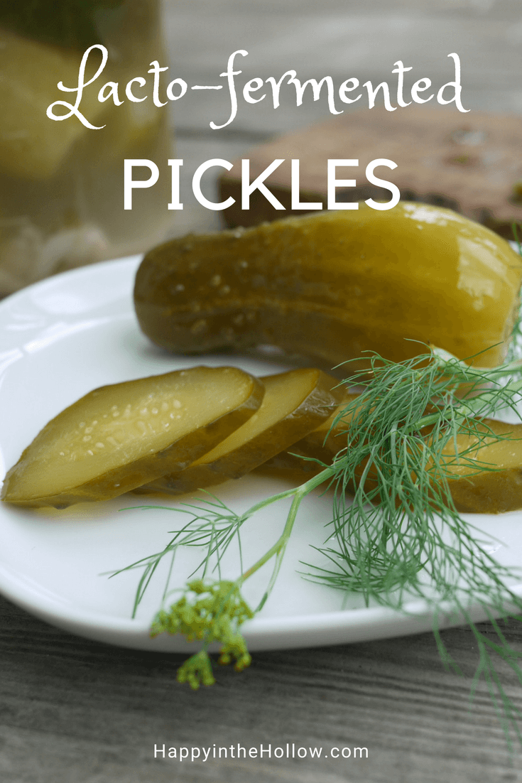 lacto-fermented pickles