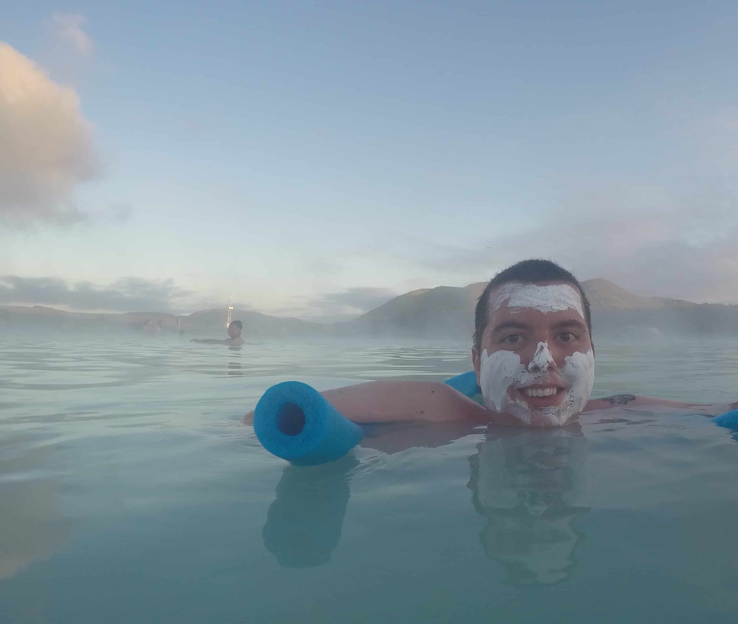Cory Lee in Blue Lagoon in Iceland